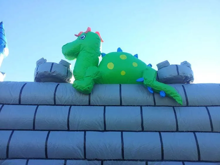 inflatable dragon bouncy jumping castle with side slide combo prices
