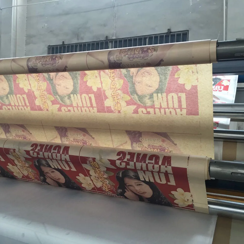 Dye sublimation polyester textile calender machine