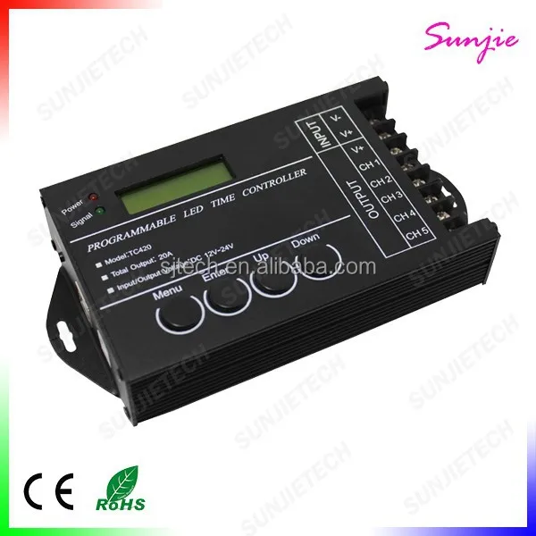 DC12V-24V Programmable 5 Channel LED time controller TC420