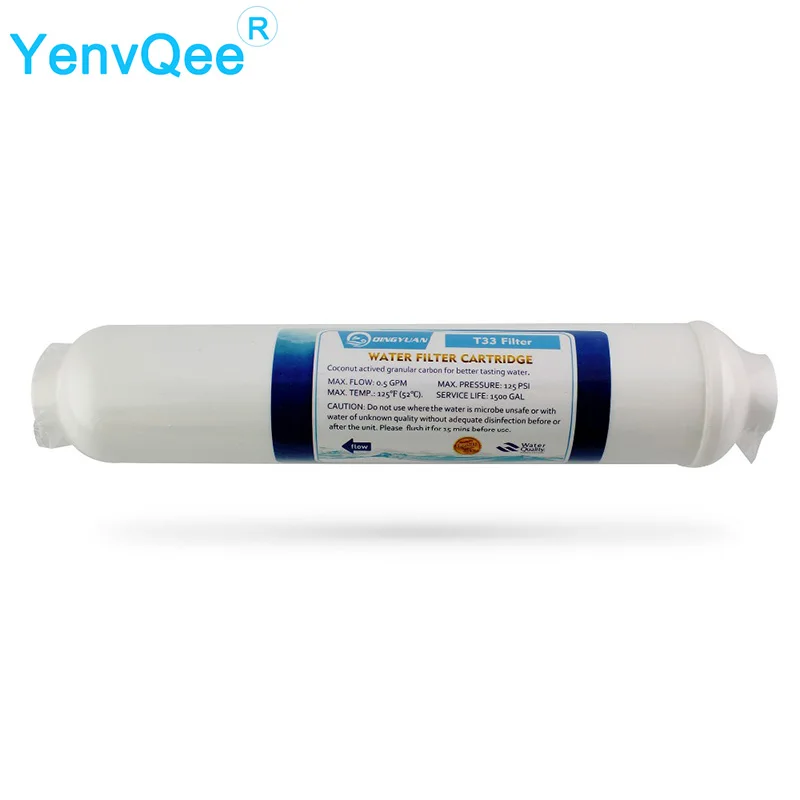 Китайская фабрика, бытовой фильтр для воды T33 с обратным осмосом 10 дюймов, картридж для фильтра cto, очиститель воды
