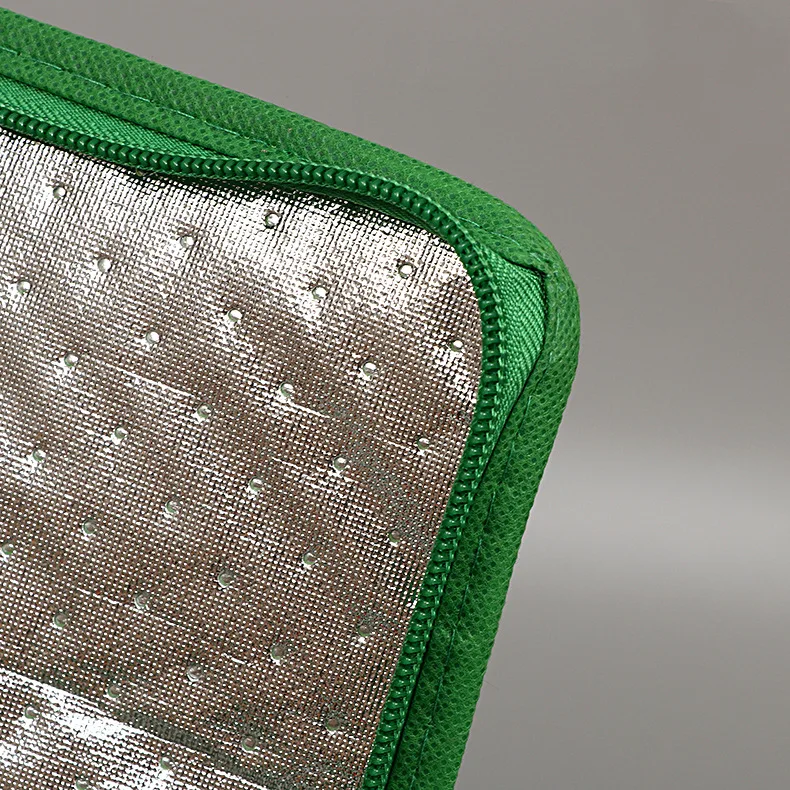 
Custom printed green eco insulated beer cooler tote bag 