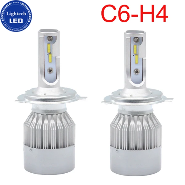 Led Light Accessory C6 Car Led Kit H1 H7 9005 9006 9004 9007 Dual Color Led Headlight For Motorcycles