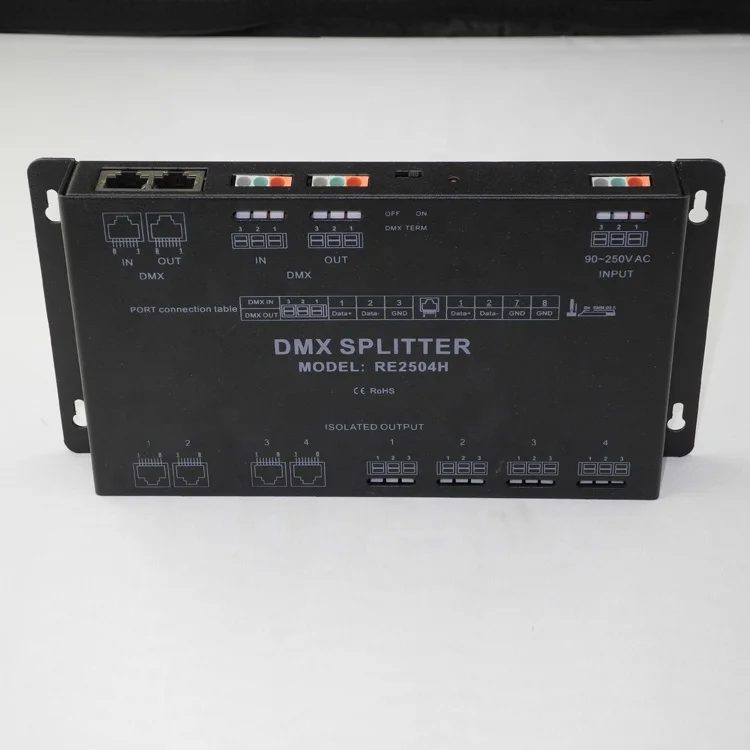 DMX512*4CH output DMX signal splitter