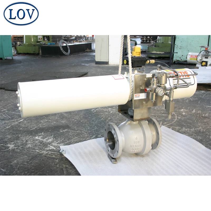 
Professional Bettis/Rotork/OEM Pneumatic Actuated Control Ball Valve Manufacturer 
