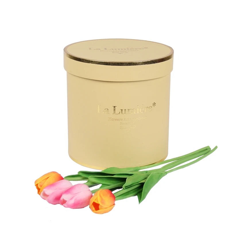 
Custom round cardboard luxury flower hat boxes wholesale 