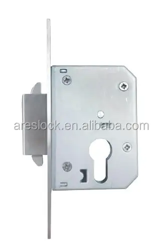 Euro Standard cylinder lever mortise keyless mortise lock