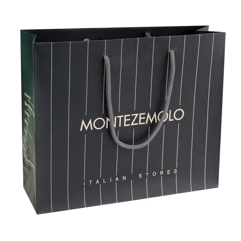 China Papierverpackung Emballage En Papier Papier Verpackung 2019 Wholesale 250 Gsm Retail Package Paper Bags With Logo