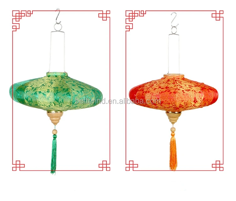 Classic Chinese Style Round-Shape Silk Lanterns