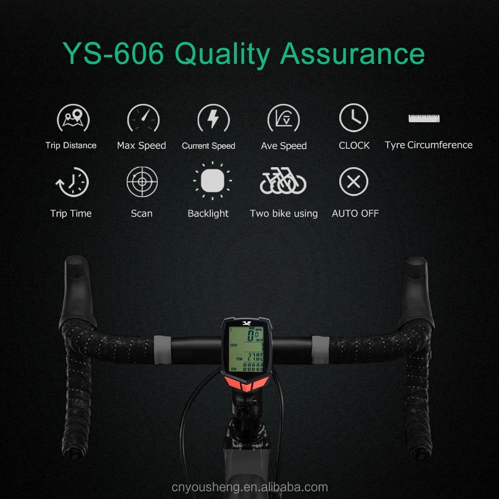YS-661 OEM wired bike computer bicycle computer exercise waterproof bike bicycle computer odometer best seller