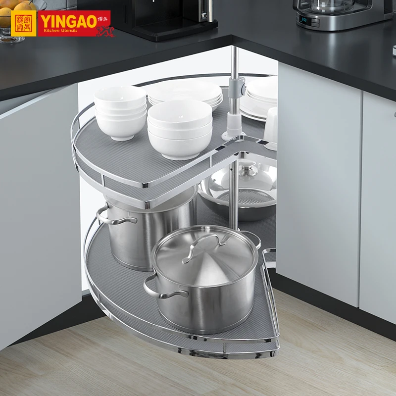 kitchen cabinet accessories magic corner kitchen storage baskets