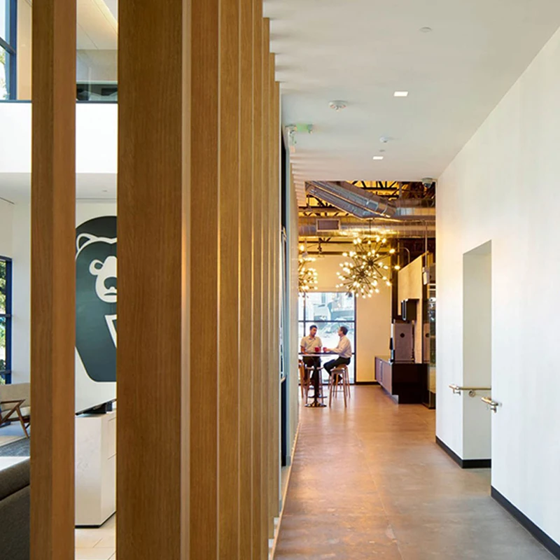 Высокое качество интерьера деревянные перегородки стены с звукоизоляцией