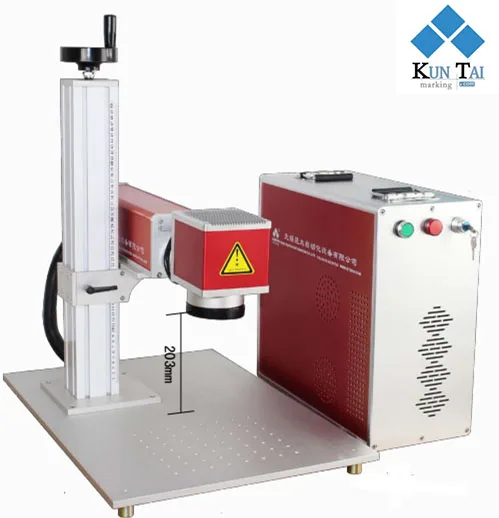 Kuntai Factory Raycus portable mini optical 20w fiber laser marking machine price for metal