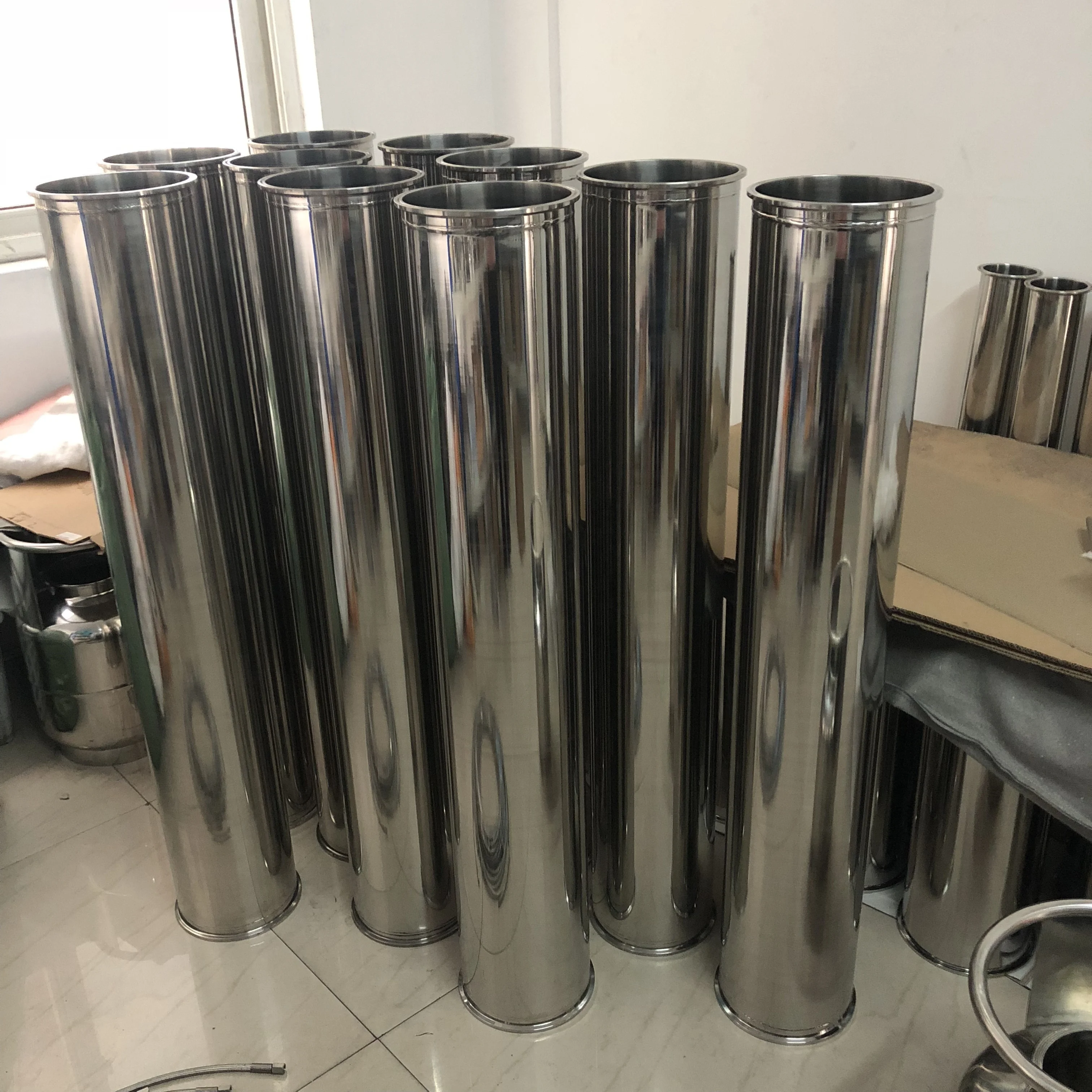 stainless steel Tri Clamp Jacketed Column use for leaves extraction