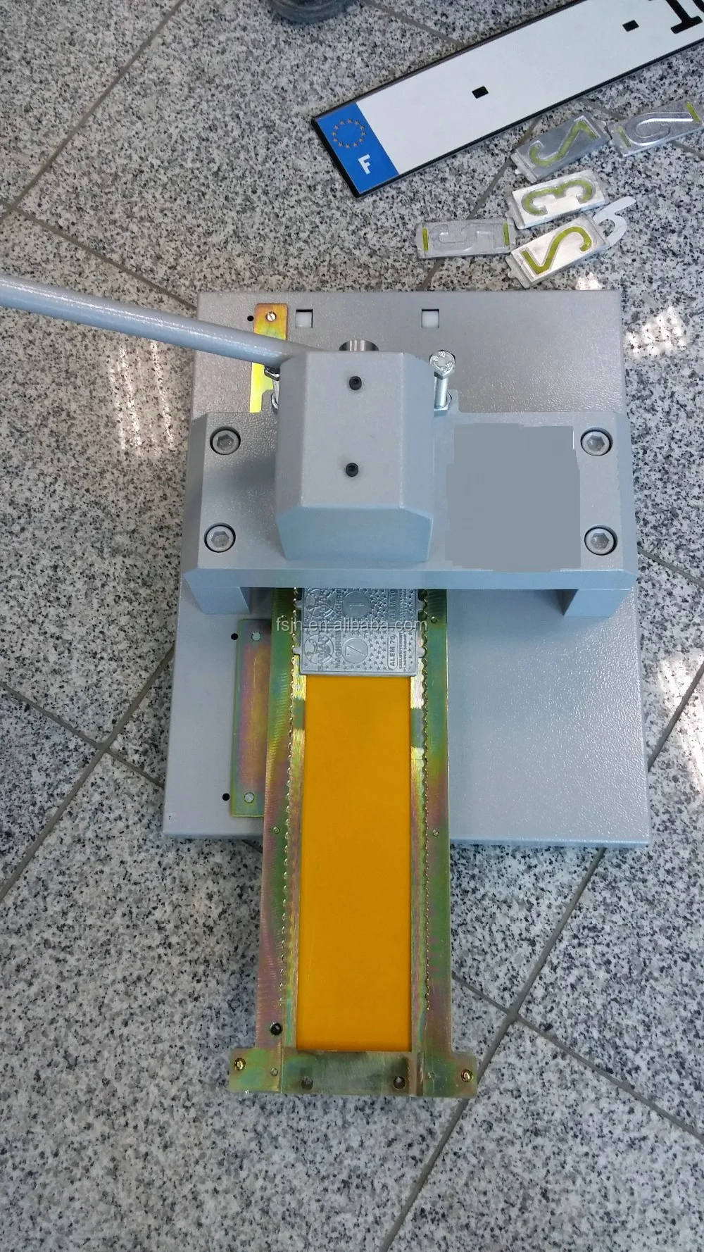 Aluminum License Plate Embossing Machine Double Layer Car Number Plate Making Machine