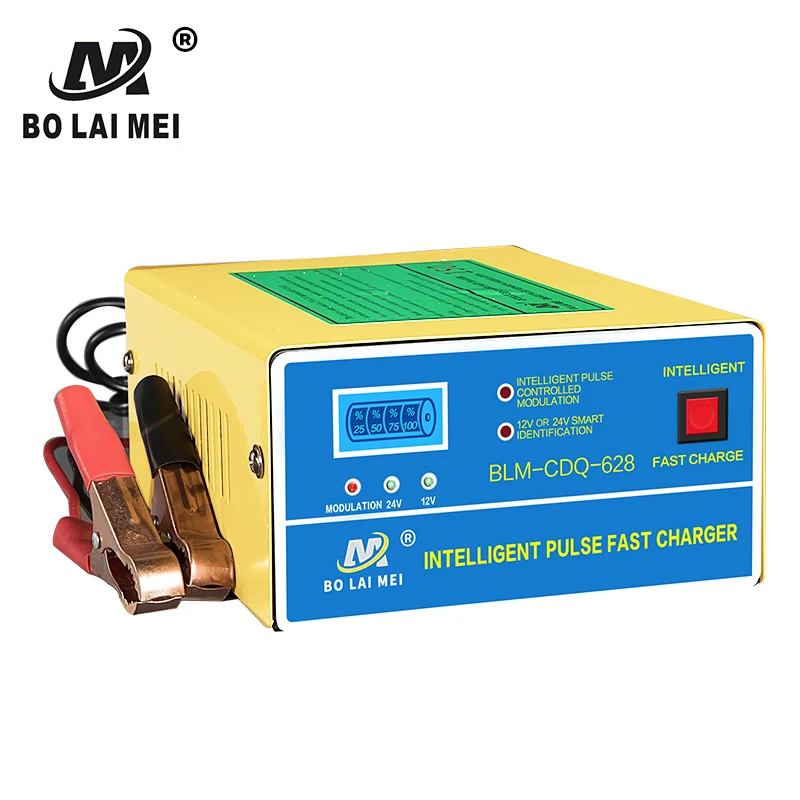 12v 24v 7ah smart digital car battery charger jump starter