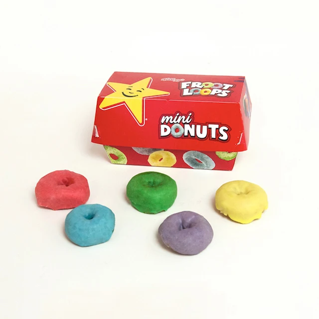 
Custom printing 4 pack folding food grade paper packaging box for donut 