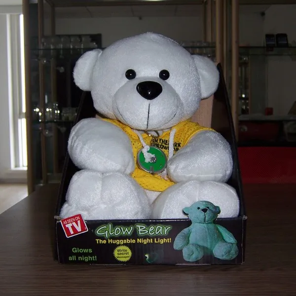 new design kids flush bear toy--luminsecent bear China wholesale in low price