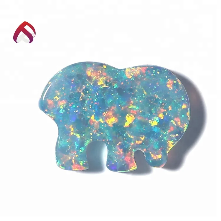 Best selling 7x11mm moon shape kyocera synthetic opal loose charms for buyers