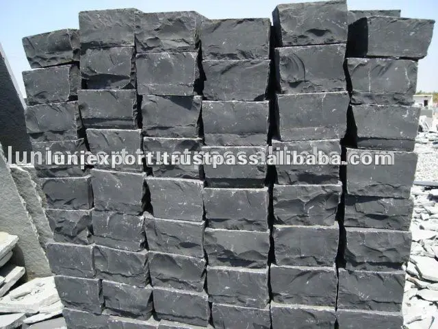 Natural Black Limestone Cobbles