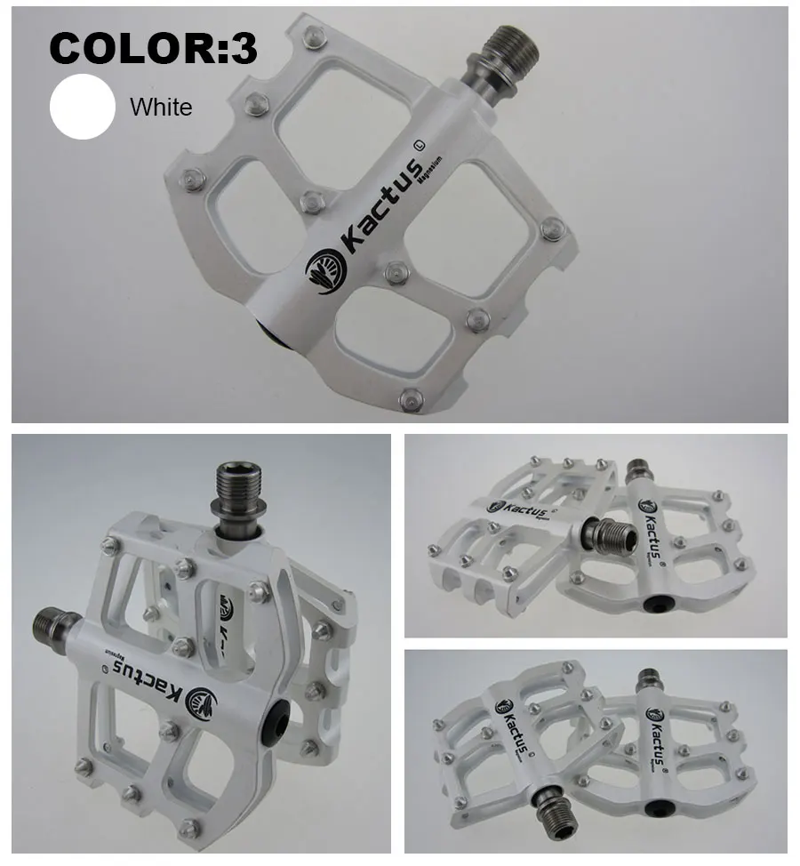 KACTUS TECH Titanium Axle Bicycle Pedal Anti-slip Ultralight CNC MTB Bike Pedal Sealed 6 Sealed Bearing Pedals BMX Accessories