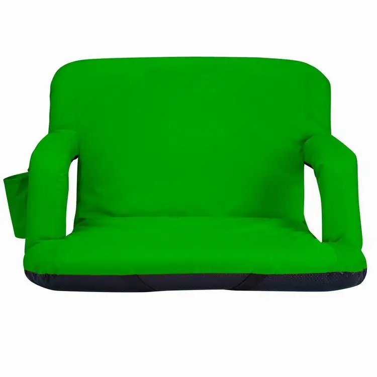 Width Deluxe Portable Reclining Seat Reclining Bleacher Chair Folding Stadium Seat Chairs with backs
