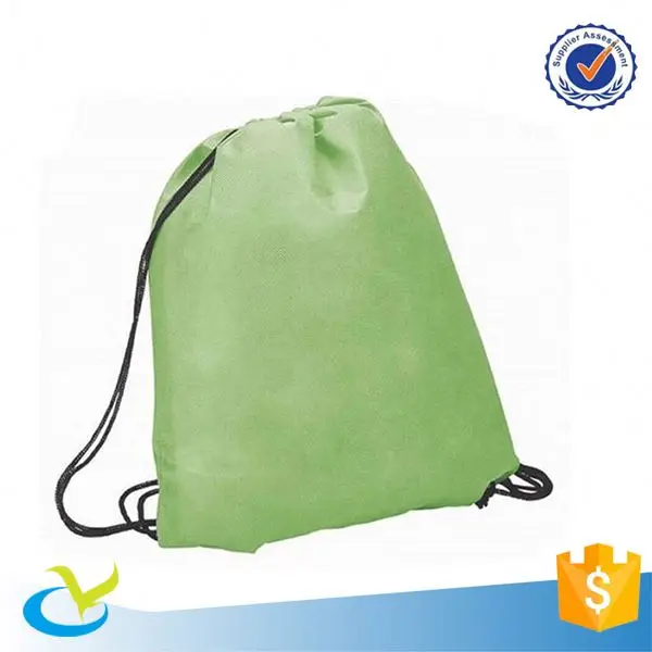 
Hot sale nylon 190t 210D polyester drawstring backpack, drawstring rucksack bag for gym 