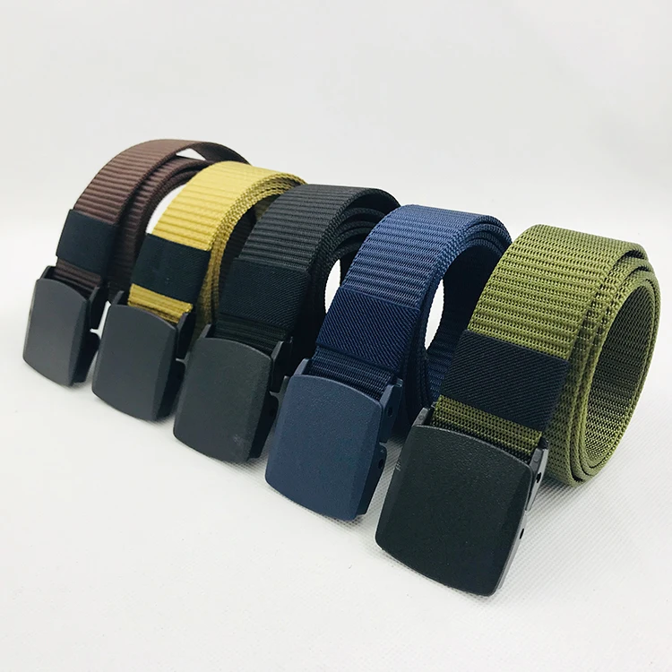 
China Manufacturer Automatic Buckle Webbing Canvas Belt For Boys 
