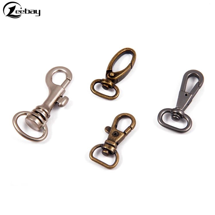Wholesale various design carabiner hook metal snap buckle hook for sling bag