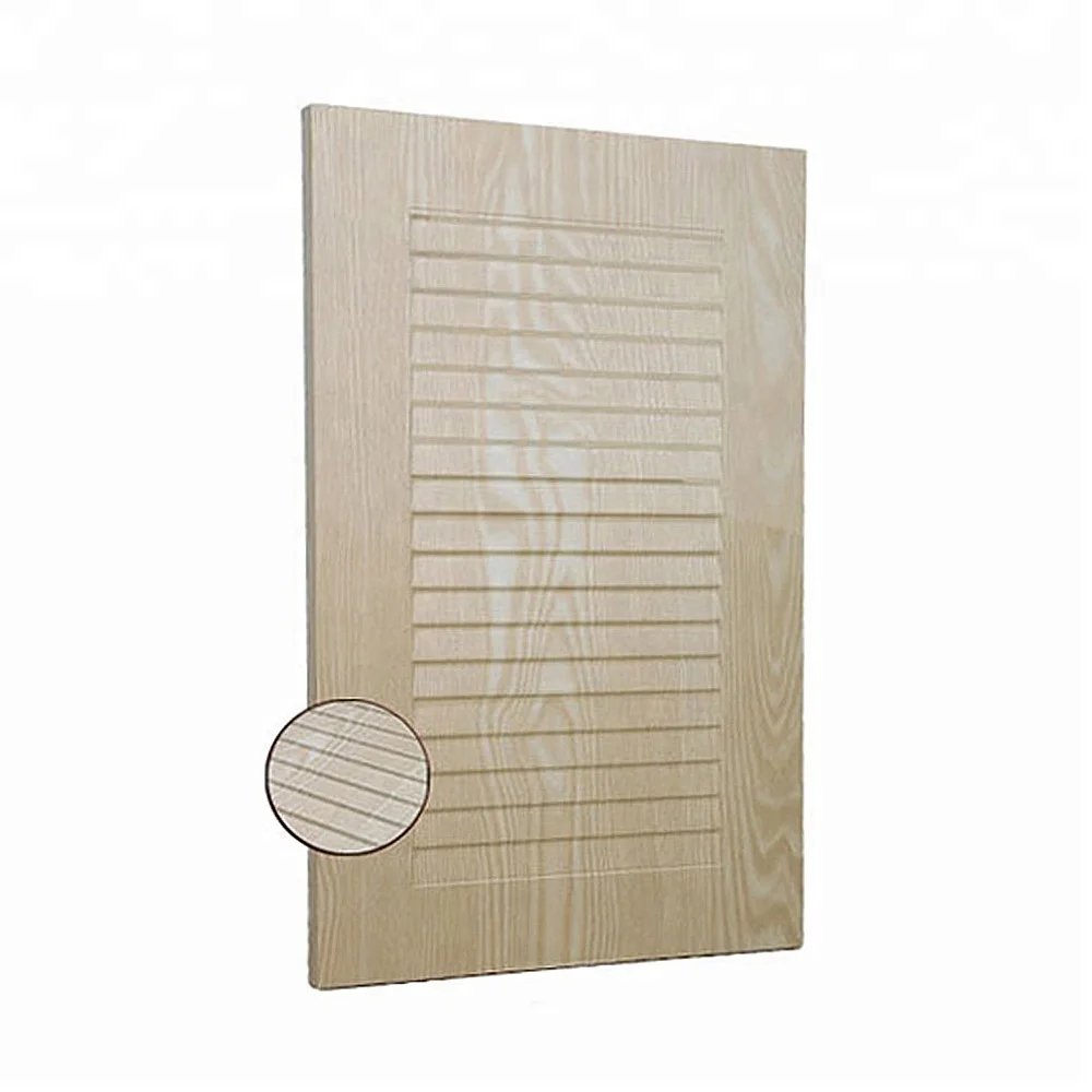 
MDF wooden louver pvc cabinet door 