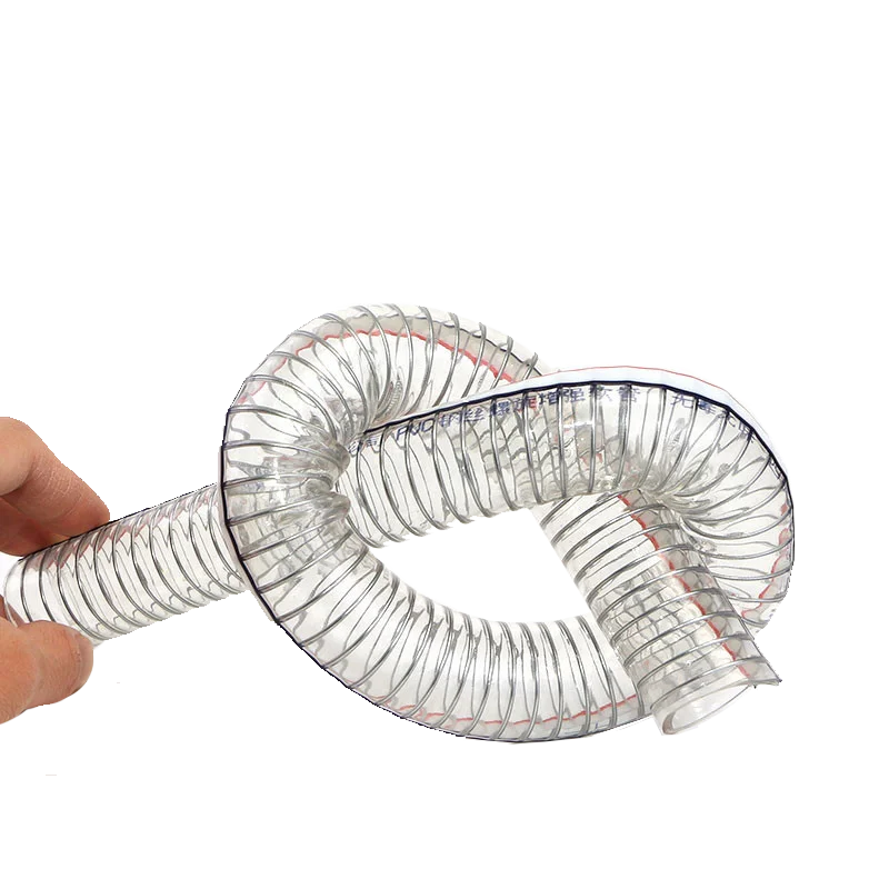 2019 высококачественный гибкий спиральный стальной шланг из ПВХ разрядный