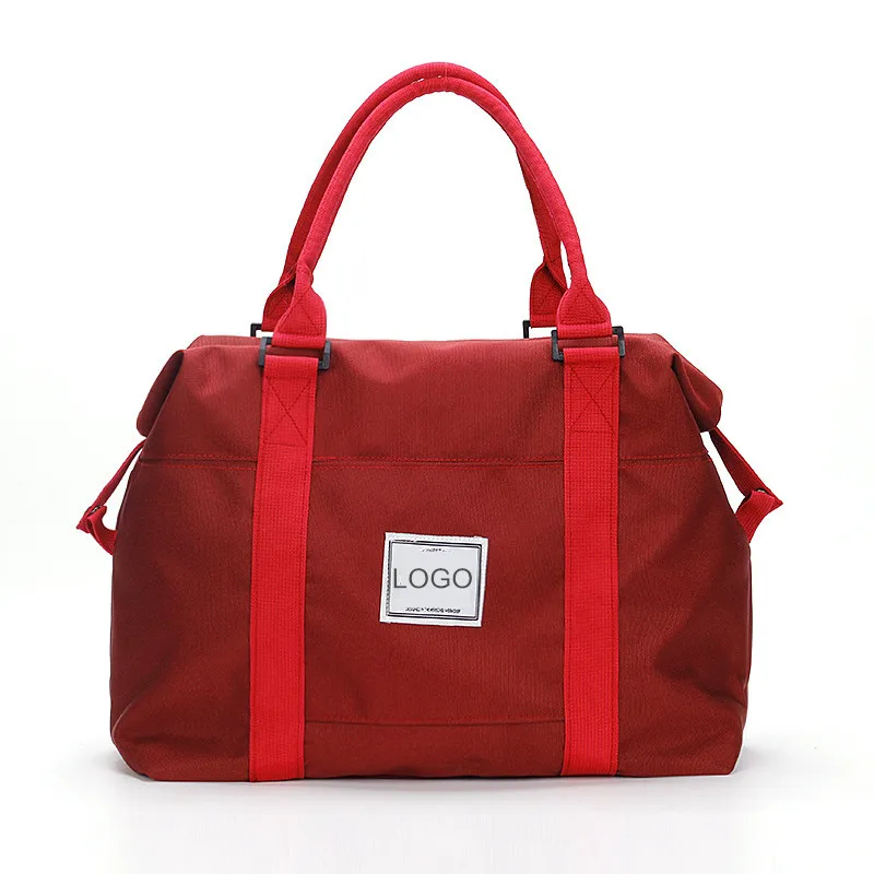 Спортивная сумка-тоут с логотипом на заказ, Складная Водонепроницаемая Спортивная розовая Дорожная Спортивная Сумка для женщин