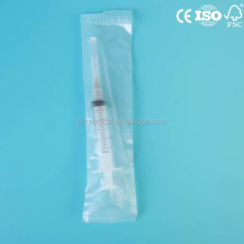 
China manufacturer 5ml hypodermic disposable syringe with needle 