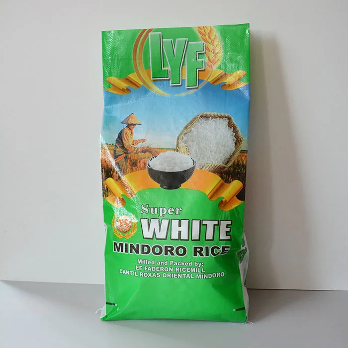 transparent pp poly woven rice sack bag 25kg 50kg