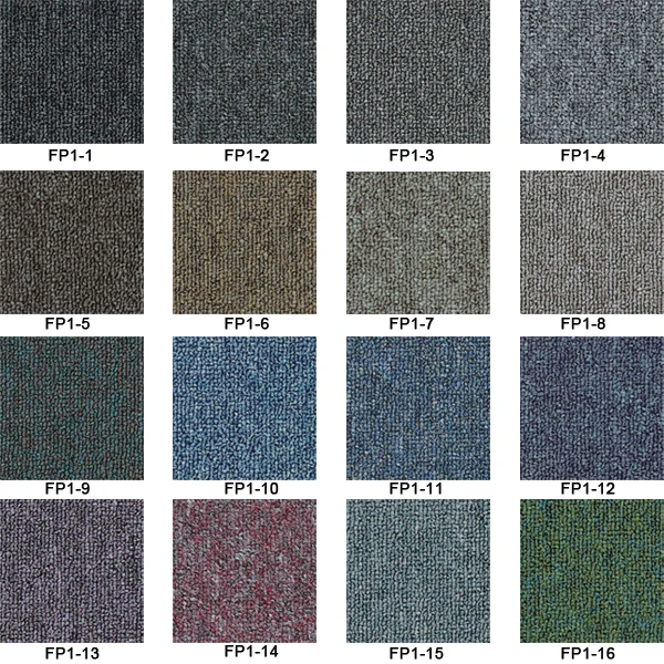 
Custom design PP yarn PVC waterproof backing carpet tiles for office 