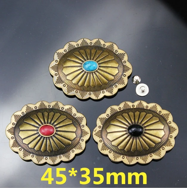 Metal bulk conchos good quantity conchos for leather