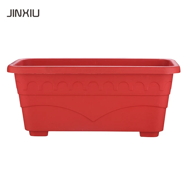 hot sale planter Rectangular plastic garden planters and pots rectangle trough