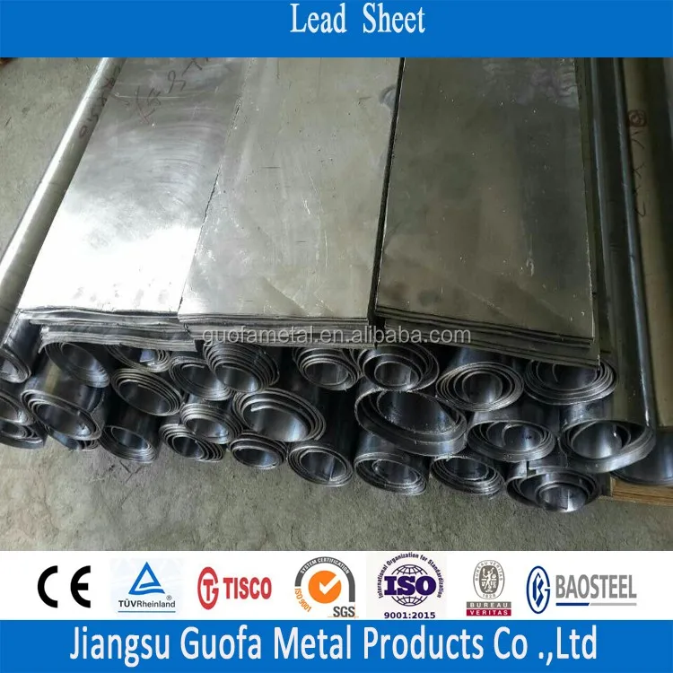 99.994% Pure Shielding Pb1 Lead Sheet Metal For X-Ray Protection Price