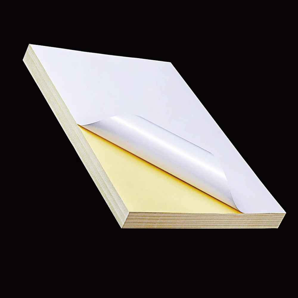 Custom Waterproof Color A4 Sticker Paper Adhesive Print Both Sides Sticker Paper A4 Factory From factory Sale