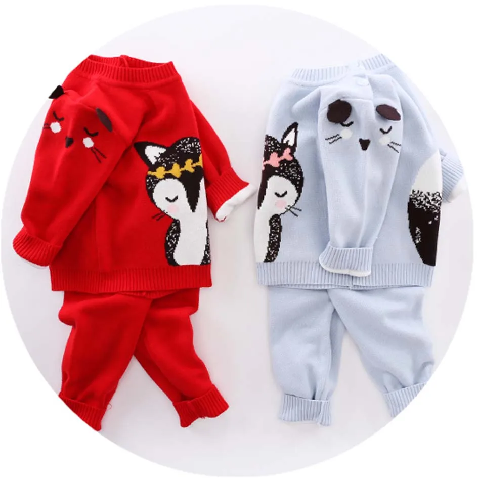 
Latest Custom Baby boys Girls Clothing Set knitted sweater 