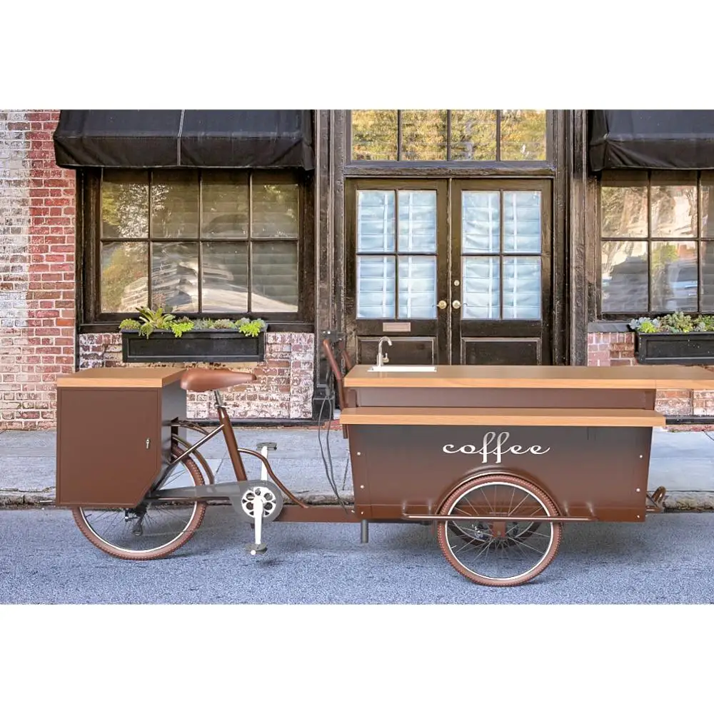 Good Quality Low Price Ce Certificate New Fashion Bike Food Cart/Mobile Coffee Bike