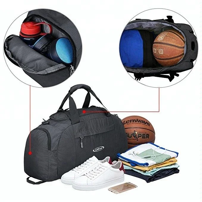 Sublimation logo back pack bags with cooler compartment,Fitness Sports Gym Bag with Shoe Compartment