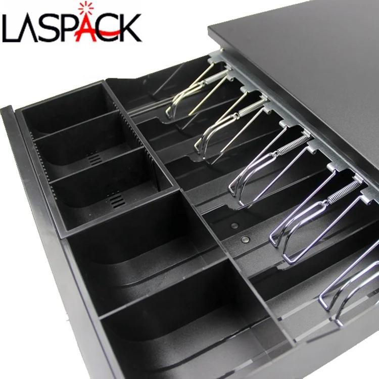 Metal mini pos manual push open cash register drawer lock box safe RJ11 405