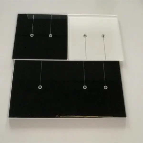 Tempered silk screen printing remote control switch panel glass
