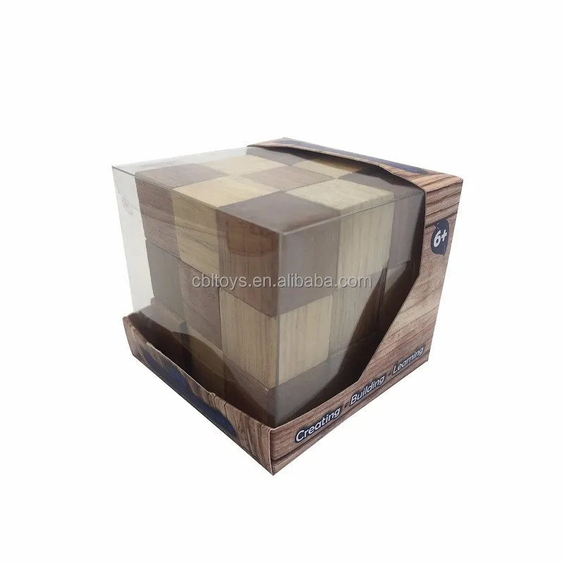 Large super 3d magic wooden cube brain teasers best puzzle for adult