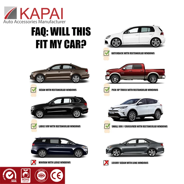 Высококачественные боковые двери солнцезащитные окна автомобильные занавески