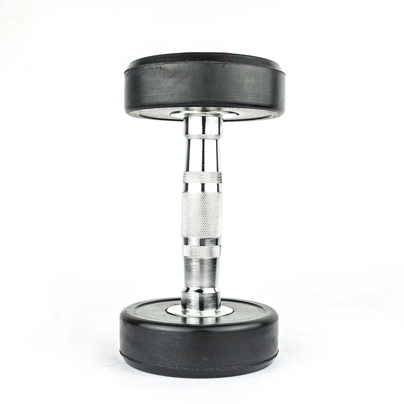 Оптовая продажа, набор гантелей с резиновым покрытием для спортзала 2 - 50 кг