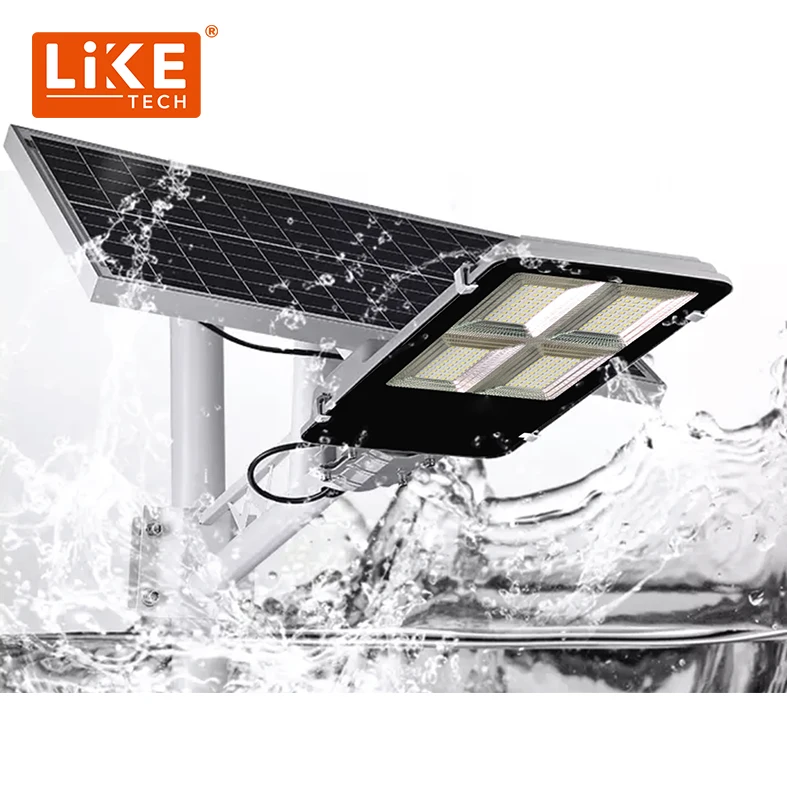 LikeTech large-capacity battery always on for 12 hours 100W 300W600W1200W1800W engineering led solar street light outdoor
