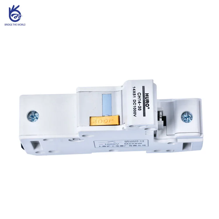 Патрон предохранителя dc din rail для цилиндрической плавкой 14*51 мм