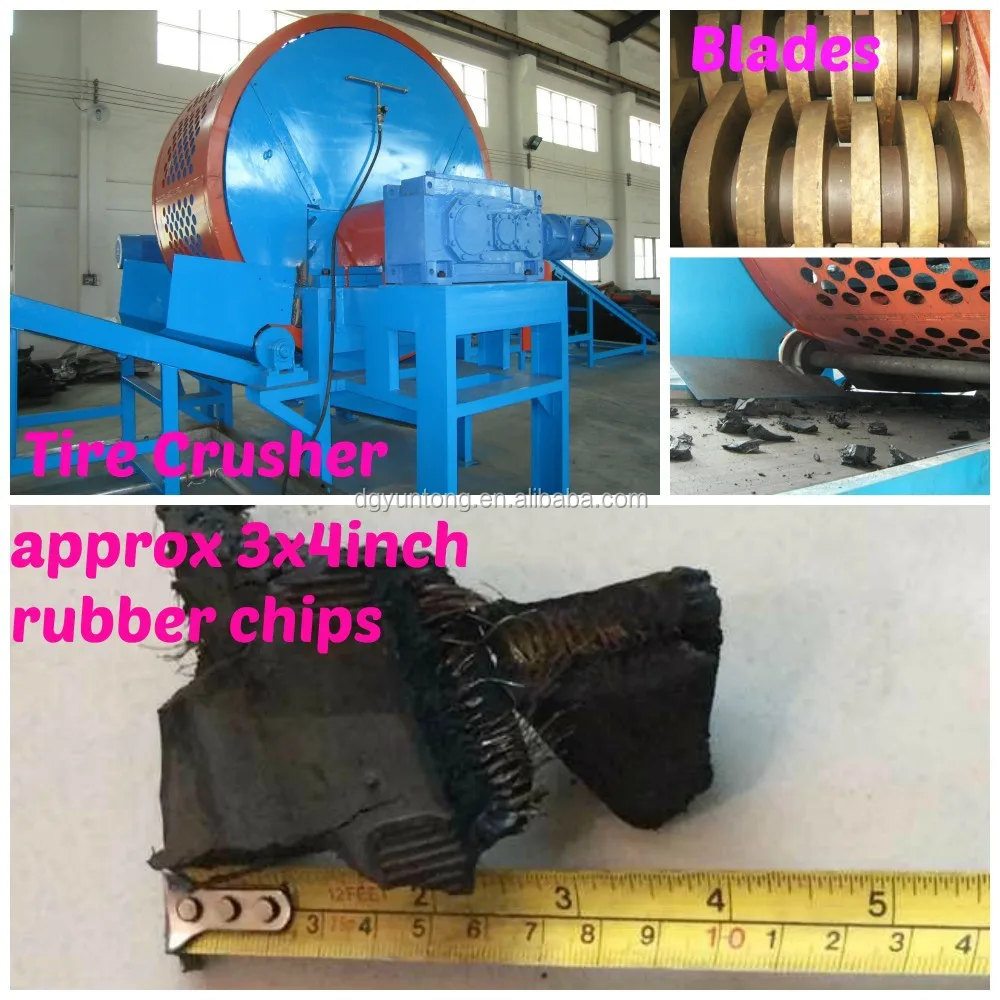 
Yuntong Brand Waste tyre recycling plant Rubber grinder mill hammer 