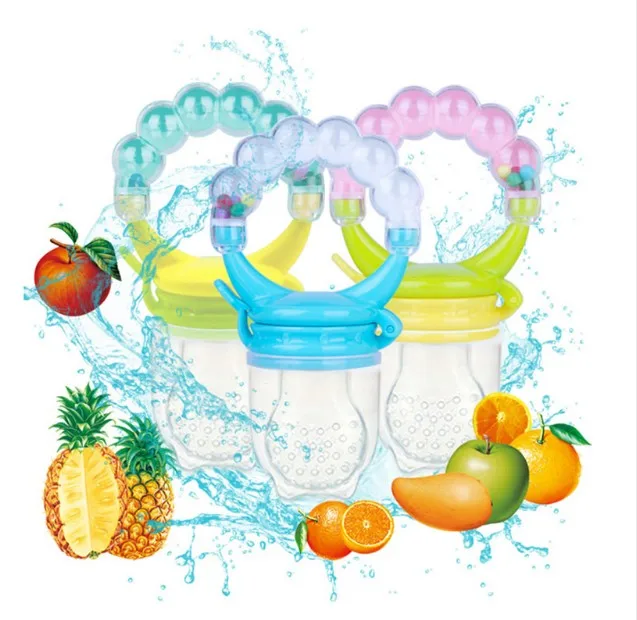 1Pcs Fresh Food Nibbler Baby Pacifiers Feeder Kids Fruit Feeder Nipples Feeding Safe Baby Supplies Nipple Teat Pacifier Bottles